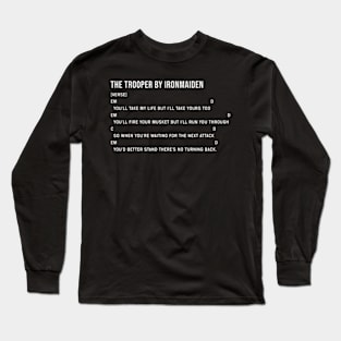 The Trooper Chords Lyrics Long Sleeve T-Shirt